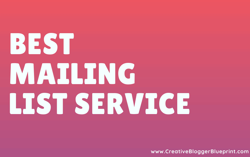 best mailing list service graphic